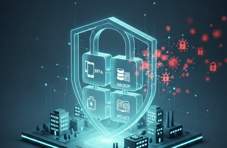 Illustration eines IT-Sicherheitskonzepts für mittelständische Unternehmen – Minimum Viable Security Modell