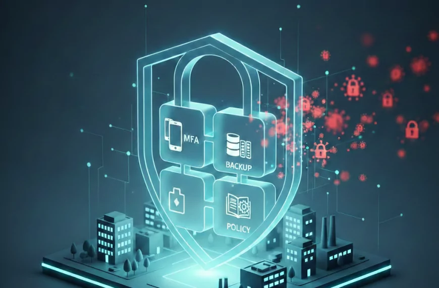 Illustration eines IT-Sicherheitskonzepts für mittelständische Unternehmen – Minimum Viable Security Modell